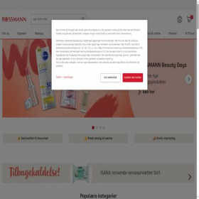Скриншот главной страницы сайта rossmann.dk