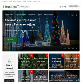 Скриншот главной страницы сайта rostov.elka.store