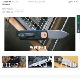 Скриншот главной страницы сайта rostovknife.ru