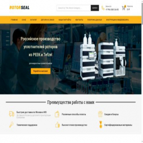 Скриншот главной страницы сайта rotorseal.ru
