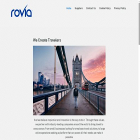 Скриншот главной страницы сайта rovia.com