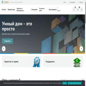 Скриншот главной страницы сайта roximo.ru