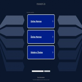 Скриншот главной страницы сайта roxxon.io