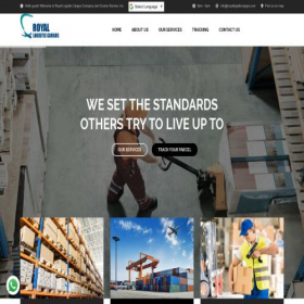 Скриншот главной страницы сайта royallogisticcargos.com