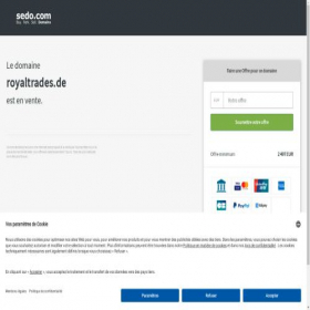 Скриншот главной страницы сайта royaltrades.de