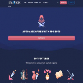 Скриншот главной страницы сайта rpgbots.com