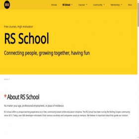 Скриншот главной страницы сайта rs.school