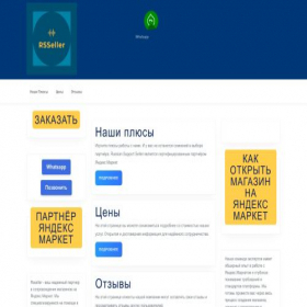 Скриншот главной страницы сайта rsseller.ru