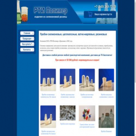 Скриншот главной страницы сайта rtipolimer.ru