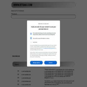 Скриншот главной страницы сайта rtsak.com
