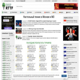 Скриншот главной страницы сайта rttf.ru