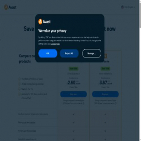 Скриншот главной страницы сайта ru-avast.com