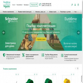 Скриншот главной страницы сайта ru-schneider.com