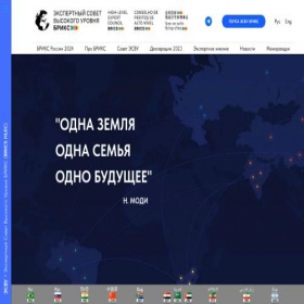 Скриншот главной страницы сайта ru.brics-expert.org