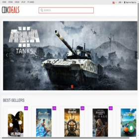 Скриншот главной страницы сайта ru.cdkdeals.com