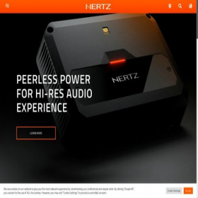 Скриншот главной страницы сайта ru.hertz-audio.com