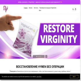 Скриншот главной страницы сайта ru.restore-virginity.com