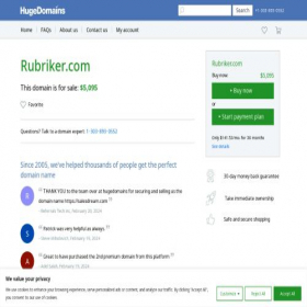 Скриншот главной страницы сайта ru.rubriker.com
