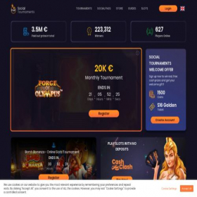 Скриншот главной страницы сайта ru2.socialtournaments.com