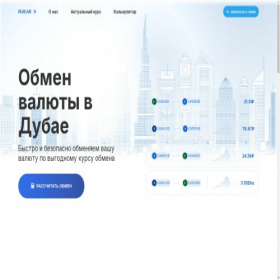 Скриншот главной страницы сайта rub.ae