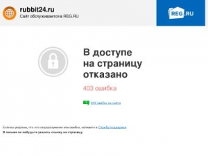 Скриншот главной страницы сайта rubbit24.ru