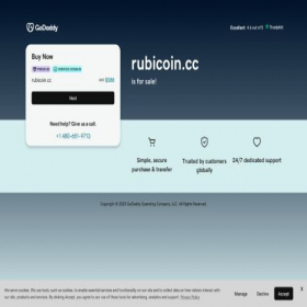 Скриншот главной страницы сайта rubicoin.cc