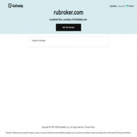 Скриншот главной страницы сайта rubroker.com
