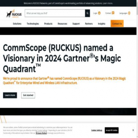 Скриншот главной страницы сайта ruckusnetworks.com