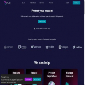 Скриншот главной страницы сайта rulta.com