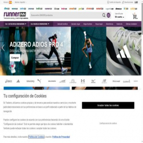 Скриншот главной страницы сайта runnerinn.com