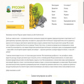 Скриншот главной страницы сайта rusfermer.net