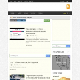 Скриншот главной страницы сайта rusmil.rssing.com