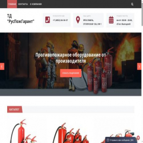 Скриншот главной страницы сайта ruspojgarant.ru