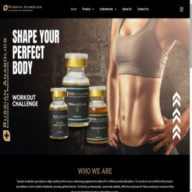 Скриншот главной страницы сайта russiananabolics.com