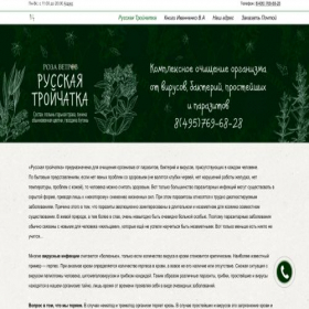 Скриншот главной страницы сайта russkayatroichatka.ru