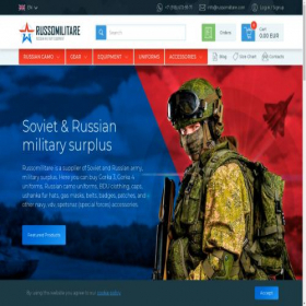 Скриншот главной страницы сайта russomilitare.com