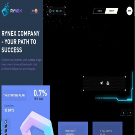 Скриншот главной страницы сайта rynex.pro