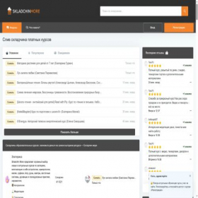 Скриншот главной страницы сайта s1.skladchinmore.net