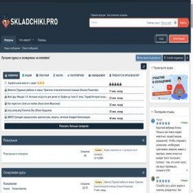 Скриншот главной страницы сайта s3.skladchiki.pro