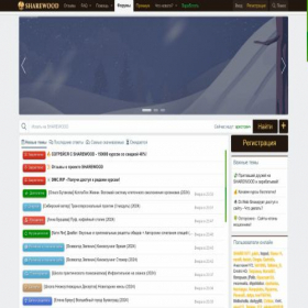 Скриншот главной страницы сайта s35.sharewood.cc