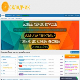 Скриншот главной страницы сайта s5.skladchikc.co