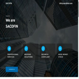 Скриншот главной страницы сайта sacofinsr.com