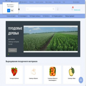 Скриншот главной страницы сайта sady-i-sazhency.ru