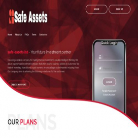 Скриншот главной страницы сайта safe-assets.ltd