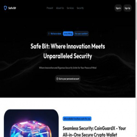 Скриншот главной страницы сайта safe-bit.io
