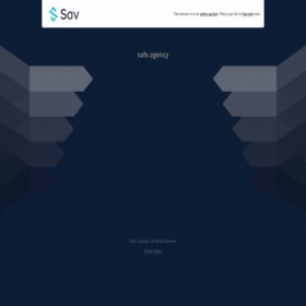 Скриншот главной страницы сайта safe.agency