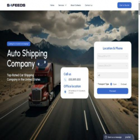 Скриншот главной страницы сайта safeedsautotransport.com