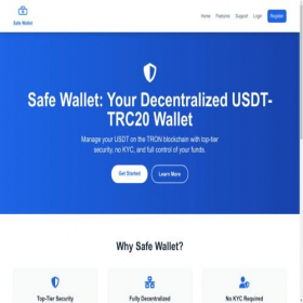 Скриншот главной страницы сайта safewalletpro.com