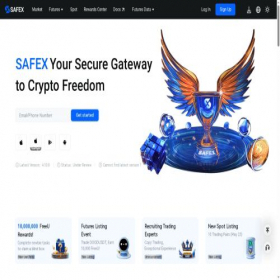 Скриншот главной страницы сайта safex.inc