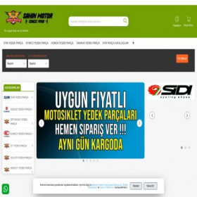 Скриншот главной страницы сайта sahinmotor.com.tr